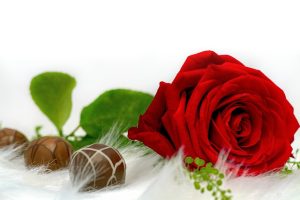 blommor choklad